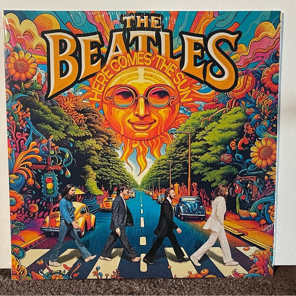 The Beatles Here Comes the Sun Limited Edition Red Vinyl LP with “Pop up” sleeve